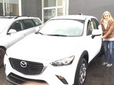 Félicitations Mme Lefebvre pour votre nouvelle Mazda CX3, Chambly Mazda