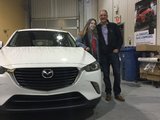 Félicitations à Mme Fontaine pour l'achat de sa Mazda CX3 GS 2017, Chambly Mazda