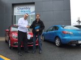 Félicitations à M. Roger et Mme Thibault pour votre achat, Chambly Mazda