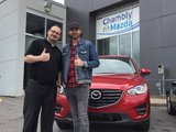 Félicitations M. Benoît St-Cyr pour l'achat de votre nouvelle Mazda CX5, Chambly Mazda