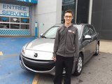 Félicitations M. Mathieu Chevigny pour l'achat de votre Mazda3, Chambly Mazda