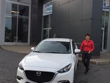 Félicitations à Mme Danielle Masse pour l'achat de son nouveau Mazda 3 2017, Chambly Mazda
