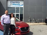 Félicitations Mme Marie Ève Gagnon pour votre nouvelle Mazda 32017, Chambly Mazda