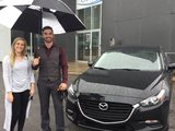 Félicitations Madame Maude Bélanger pour l'achat de votre nouvelle Mazda 3 /2017, Chambly Mazda