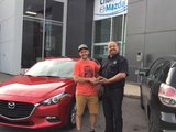 Félicitations à Monsieur Dominic Toupin pour votre nouvelle Mazda 3 sport 2017, Chambly Mazda