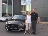 Félicitations Madame Desjardins pour votre nouvelle Mazda 3 2017, Chambly Mazda