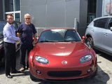 Félicitations Monsieur Tétrault pour votre nouvelle Mazda MX5 , Chambly Mazda