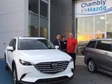 Félicitations Monsieur Boudreau pour votre nouvelle Mazda CX9 2017, Chambly Mazda
