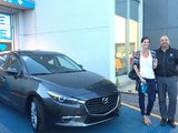 Félicitations Madame Brunelle pour votre nouvelle Mazda 3 2017, Chambly Mazda