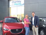 Félicitations Madame Tremblay pour votre nouvelle Mazda 3 2017, Chambly Mazda