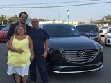 Félicitations M. Nadeau et Mme Beaudry pour votre nouvelle Cx9 2017, Chambly Mazda