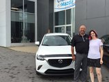 Félicitations Mme Poirier pour votre nouvelle Mazda CX3 2017. Merci de votre confiance, Chambly Mazda