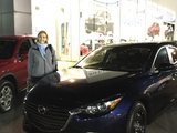 Félicitations Madame Nyberg pour votre nouvelle Mazda 3 2018, Chambly Mazda