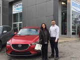 Félicitations à Mme Vega Contreras pour votre nouvelle CX3 2018, Chambly Mazda