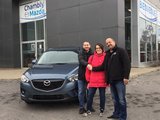 Félicitations Monsieur Lavrov et Mme Boucher pour votre Mazda CX5, Chambly Mazda
