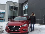 Félicitations Madame Poirier pour votre nouvelle Mazda3 GS 2018, Chambly Mazda