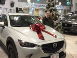 Félicitations à Lissa Anne McGaghey pour sa nouvellle Mazda CX3, Chambly Mazda
