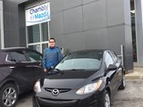 Félicitations à M. Martin Jutras Lavigne pour votre Mazda 2, Chambly Mazda