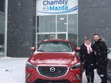 Félicitations à Madame Bourdon pour votre nouvelle CX3 2018&&&, Chambly Mazda