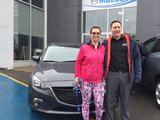 Félicitations Mme Sorel pour votre Mazda 3 , Chambly Mazda