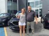 Félicitations à Madame Vouligny pour l’acquisition de sa nouvelle Mazda CX5 2018, Chambly Mazda