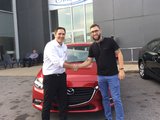 Félicitations à Monsieur Gladu pour sa nouvelle Mazda 3 2018, Chambly Mazda