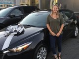 Félicitations Mme. Gaulin pour l’achat de votre nouvelle Mazda3, Chambly Mazda