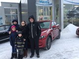 Congratulations to Ms. Godèrent and Mr. Tétrault for your new 2018 Mazda CX-5