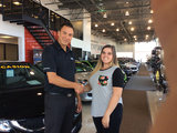 Attentif et souriant, Hamel Honda