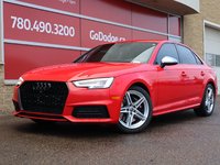 2018 Audi S4 SEDAN PROGRESSIV IN RED EQUIPPED WITH A 3.0L TURBO V6 , QUATTRO AWD , 8SPD AUTO , LEATHER HEATED SEATS , PREMIUM AUDIO , DUAL ZONE AC-0