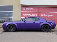2018 Dodge Challenger SRT DEMON IN PLUM CRAZY PEARL EQUIPPED WITH A 6.2L SRT SUPERCHARGED V8 , 8SPD HIGH PERF TF AUTO , RWD , SUNROOF , GRAPHICS PCKG-6