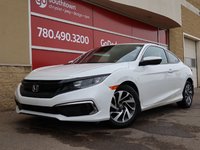 2019 Honda Civic Coupe LX IN WHITE EQUIPPED WITH A 2.0L I4 , FWD , MANUAL TRANSMISSION , CLOTH SEATS , AC , CRUISE , BACKUP CAM , APPLE CARPLAY/ANDROID-0