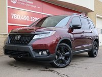 2020 Honda Passport TOURING IN RED EQUIPPED WITH A 3.5L V6 , AWD , 9SPD AUTO , LEATHER HEATED/VENTED BUCKET SEATS , DUAL EXHAUST , NAV , PREMIUM AUD-0