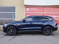2020 Jaguar F-PACE PREMIUM IN BLACK EQUIPPED WITH A 2.0L TURBO I4 , AWD , 8SPD AUTO SYNTHETIC LEATHER HEATED SEATS + SW , PREMIUM AUDIO , NAV , BAC-6