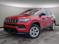 2025 Jeep Compass SPORT IN RED HOT PEARL EQUIPPED WITH A 2.0L TURBO I4 , 4X4 , 8SPD AUTO , TERRAIN MGMT , FCW , ACTIVE LANE MGMT , BACKUP CAM , AU-0
