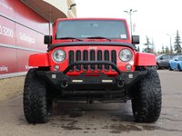 2018 Jeep WRANGLER JK UNLIMITED UNLIMITED SAHARA IN FIRECRACKER RED EQUIPPED WITH A 3.6L V6 , 4X4 , 5SPD AUTO , REMOTE START , AC , HEATED FRONT SEATS , NAV , C-1