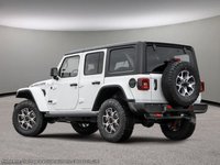 2023 Jeep Wrangler RUBICON IN BRIGHT WHITE EQUIPPED WITH A 3.6L V6 W/ETORQUE , 4X4 , 8SPD TF AUTO , LEATHER SEATS , TRAILER TOW/HD ELECTRICAL , HAR-4