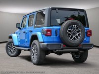 2024 Jeep Wrangler SAHARA IN HYDRO BLUE EQUIPPED WITH A 3.6L V6 , 4X4 , 8SPD TF AUTO , 4X4 , MCKINLEY LEATHER SEATS , SAFETY GROUP , 18INCH RIMS ,-3