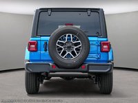 2024 Jeep Wrangler SAHARA IN HYDRO BLUE EQUIPPED WITH A 3.6L V6 , 4X4 , 8SPD TF AUTO , 4X4 , MCKINLEY LEATHER SEATS , SAFETY GROUP , 18INCH RIMS ,-4