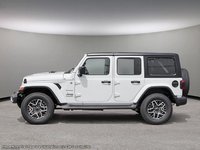 2024 Jeep Wrangler SAHARA IN BRIGHT WHITE EQUIPPED WITH A 3.6L V6 , 4X4 , 8SPD TF AUTO , 18INCH RIMS , SIDE STEPS , HARDTOP , SAFETY GROUP , MCKINL-2