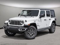 2024 Jeep Wrangler SAHARA IN BRIGHT WHITE EQUIPPED WITH A 3.6L V6 , 4X4 , 8SPD TF AUTO , 18INCH RIMS , SIDE STEPS , HARDTOP , SAFETY GROUP , MCKINL-0