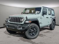 2024 Jeep Wrangler SPORT IN EARL GREY EQUIPPED WITH A 3.6L V6 , 4X4 , 8SPD TF AUTO , MODULAR HARDTOP , BACKUP CAM , AUTO LIGHTS , PUSH START , DUAL-0