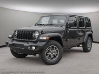 2024 Jeep Wrangler SPORT IN GRANITE METALLIC EQUIPPED WITH A 3.6L V6 , 4X4 , 8SPD TF AUTO , 17INCH RIMS , SAFETY GROUP , TECH GRUOP , CONVENIENCE G-0