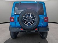 2024 Jeep Wrangler SAHARA IN HYDRO BLUE PEARL EQUIPPED WITH A 3.6L V6 , 4X4 , 8SPD TF AUTO , HARDTOP , SIDE STEPS , SAFETY GROUP , TECH GROUP , NAV-4