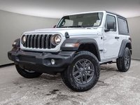 2025 Jeep Wrangler SPORT S IN BRIGHT WHITE EQUIPPED WITH A 2.0L TURBO I4 , 4X4 , 8SPD TF AUTO , HARDTOP , CONVENIENCE GROUP , HEATED SEATS + SW , D-0