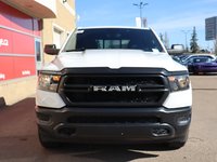 2023 Ram 1500 TRADESMAN IN BRIGHT WHITE EQUIPPED WITH A 5.7LHEMI V8 W/ETORQUE , 4X4 , 8SPD AUTO , CLASS IV HITCH RECEIVER , ANTI SPIN DIFF , 3-1