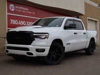 2023 Ram 1500 LARAMIE NIGHT EDITION IN BRIGHT WHITE EQUIPPED WITH A 5.7L HEMI V8 W/ETORQUE , 4X4 , 8SPD AUTO , 125L TANK , PWR RUNNING BOARDS-0