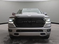 2024 Ram 1500 SPORT NIGHT EDITION IN BILLET SILVER EQUIPPED WITH A 5.7L HEMI V8 W/ETORQUE , 4X4 , 8SPD AUTO , BSM/RCPD , 125L TANK , SPORT HOO-1