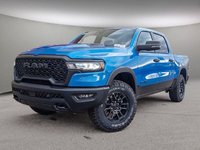 2025 Ram 1500 REBEL IN HYDRO BLUE EQUIPPED WITH A 3.0L TWIN TURBO I6 , 4X4 , 8SPD AUTO , PERF SHOCKS , CLOTH/VINYL BUCKET SEATS-0