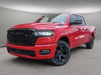 2025 Ram 1500 BIG HORN NIGHT EDITION IN FLAME RED EQUIPPED WITH A 3.0L TWIN TURBO I6 , 4X4 , 8SPD AUTO , TONNEAU , TRAILER BRAKE , BIG HORN LV-0